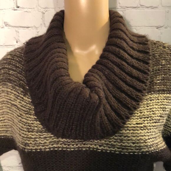 Say What Striped Turtleneck Sweater Dress M - Picture 4 of 10